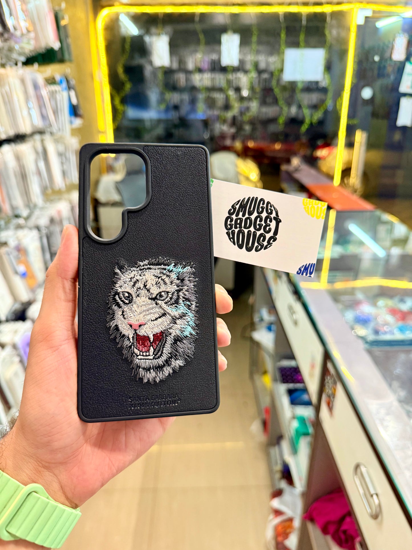 Tiger Embroidery Case for SAM Galaxy
