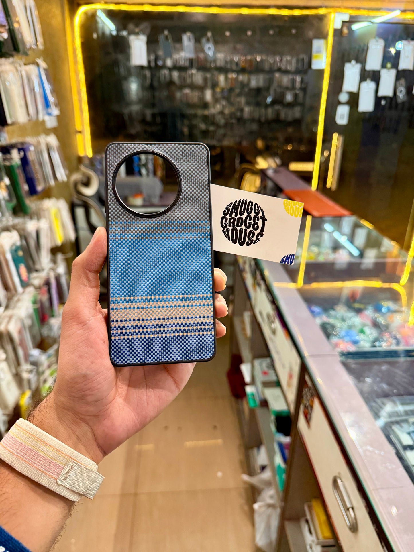 Sunset Blue Textured case for OnePlus