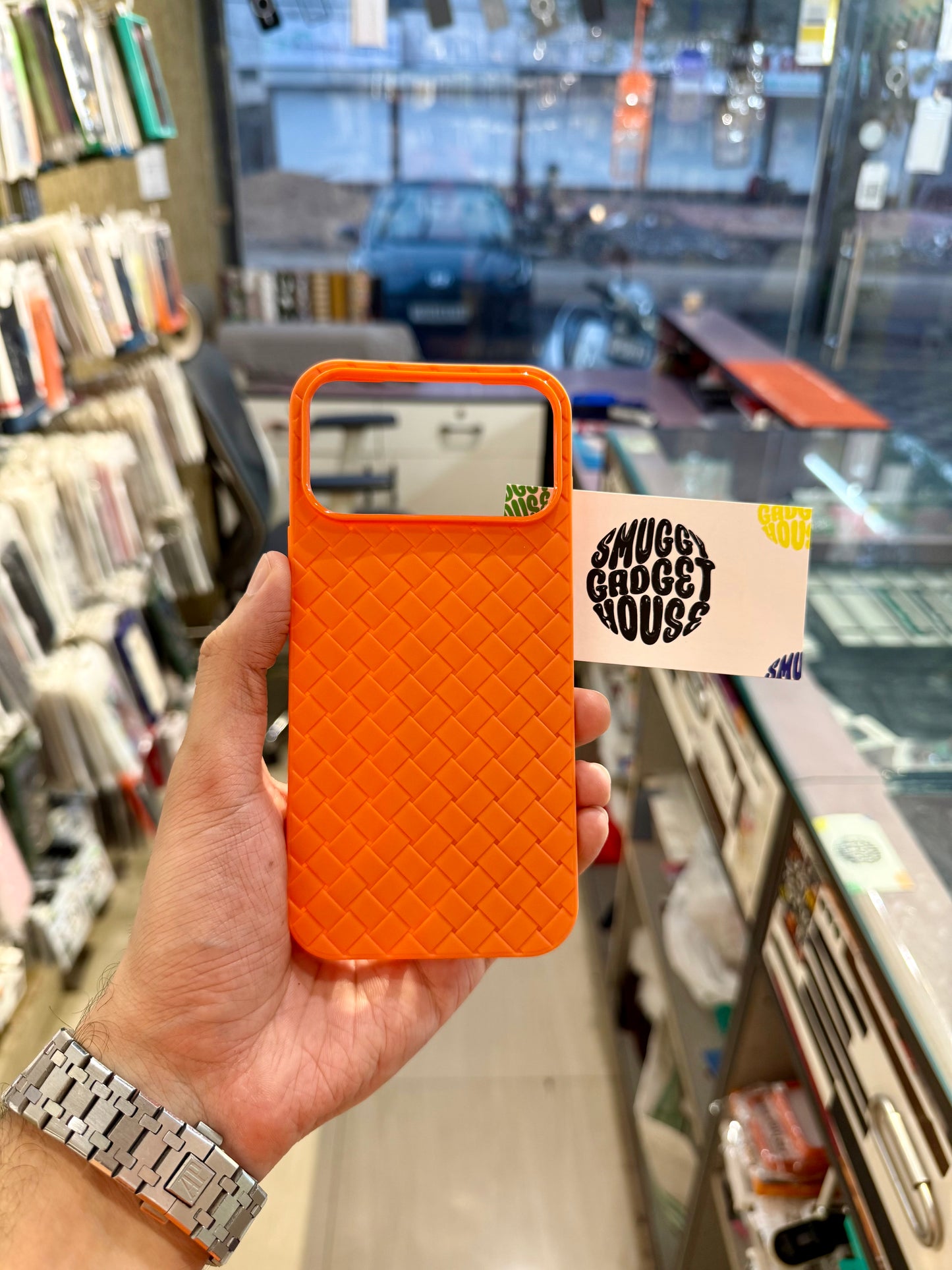 NET Silicone Case for Iphone (Orange)