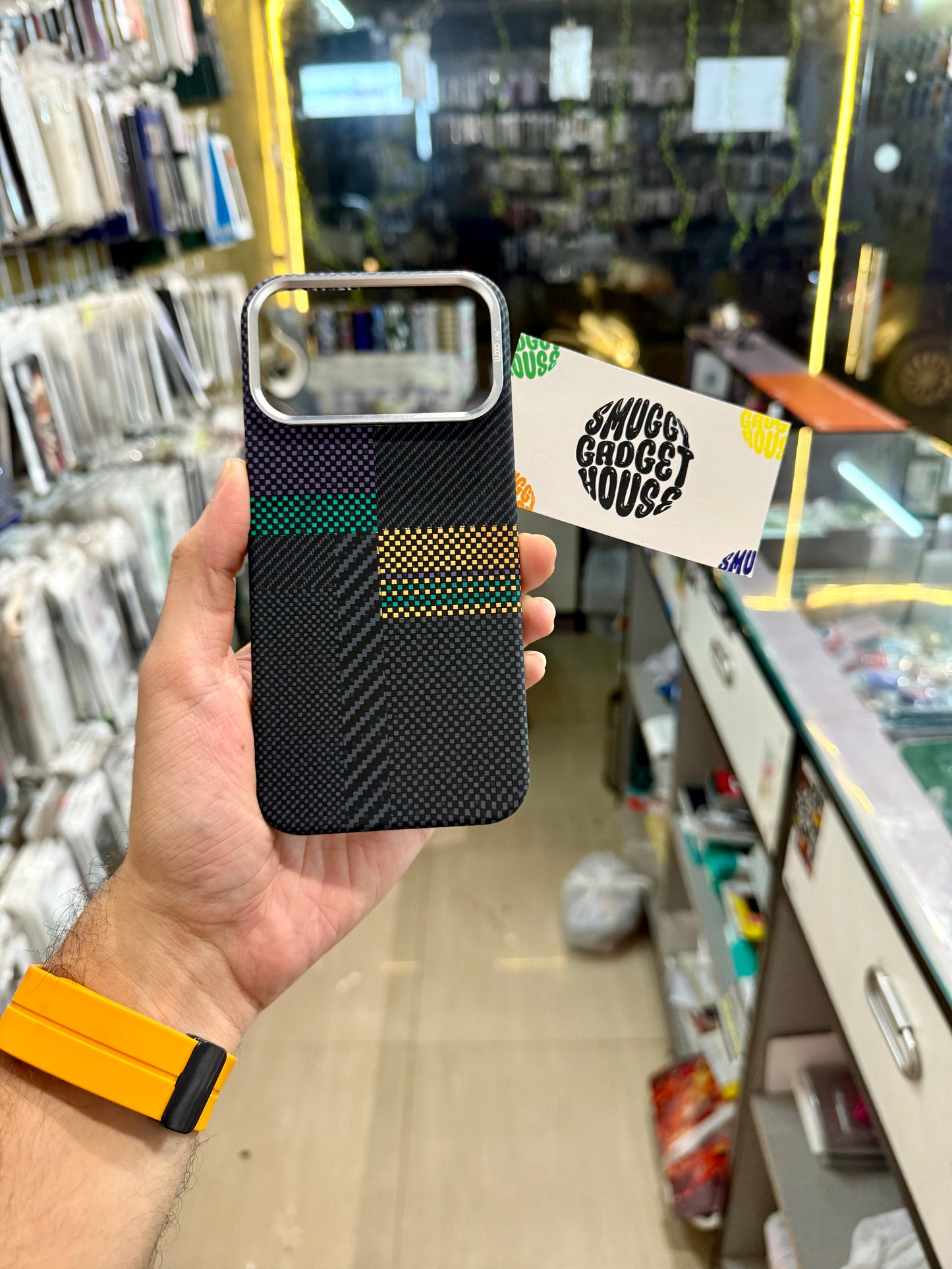 DualTone Black Aramid Fibre MagSafe Case for Iphone