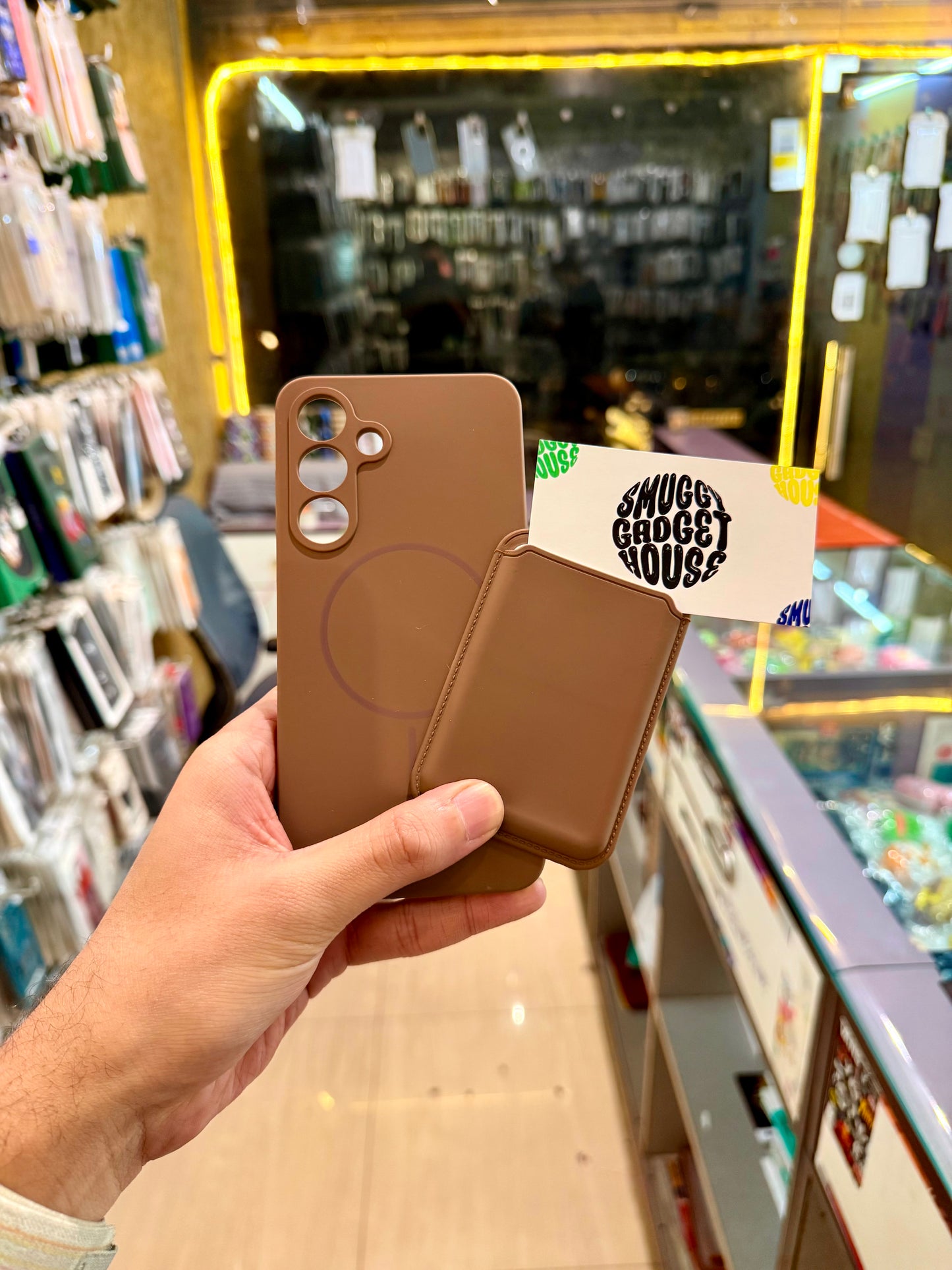 Silicone MagSafe Wallet Case for SAM Galaxy