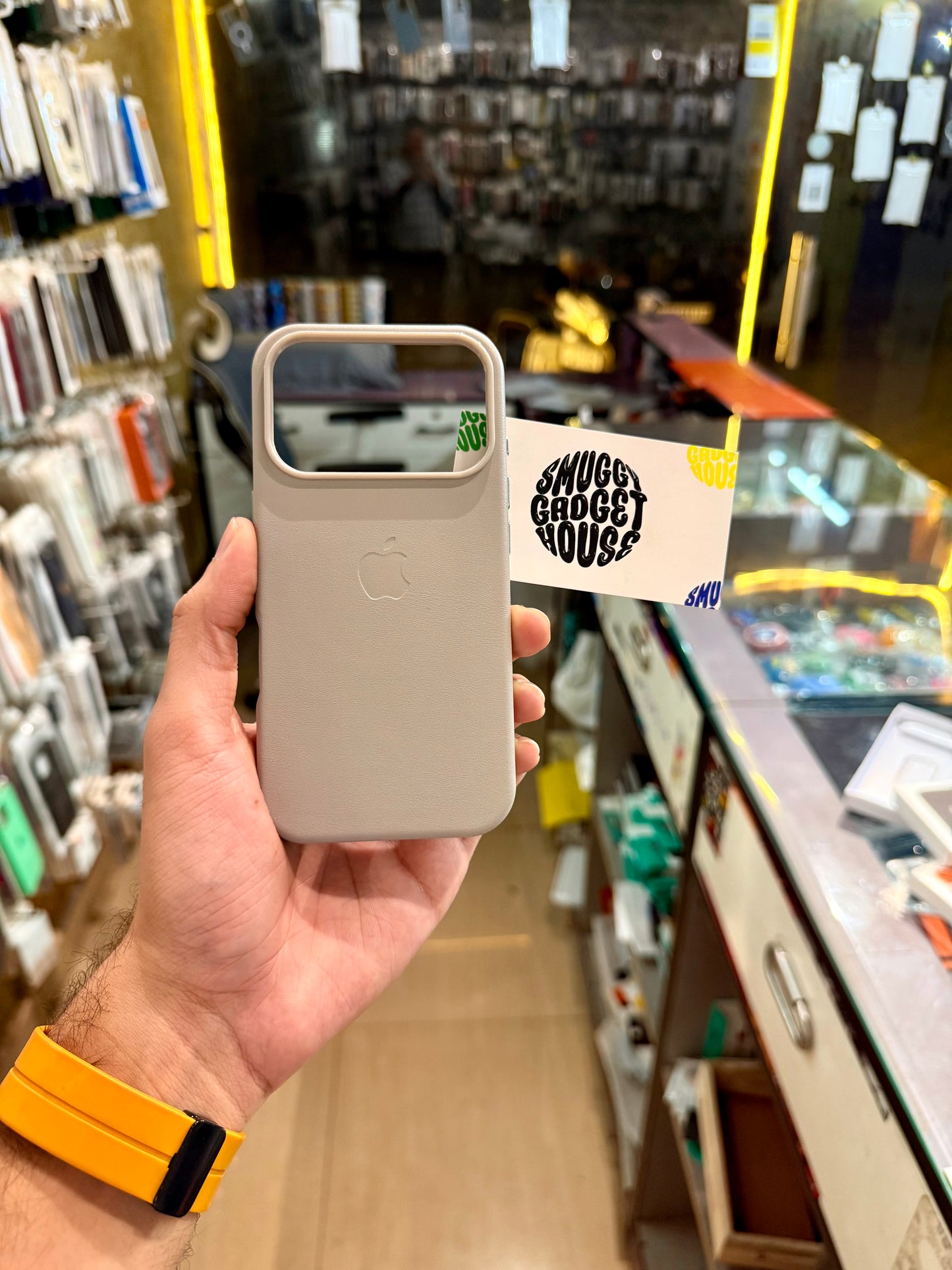 Og Leather Magsafe Case for Iphone (with Animation PopUp)