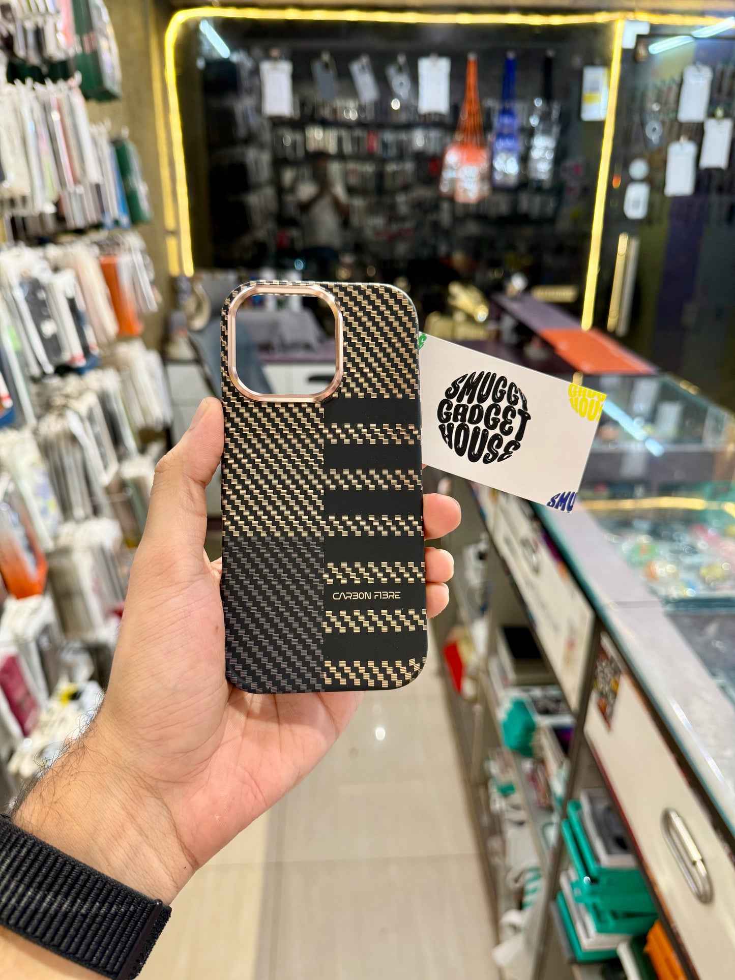 Carbon Fibre MagSafe Case for Iphone