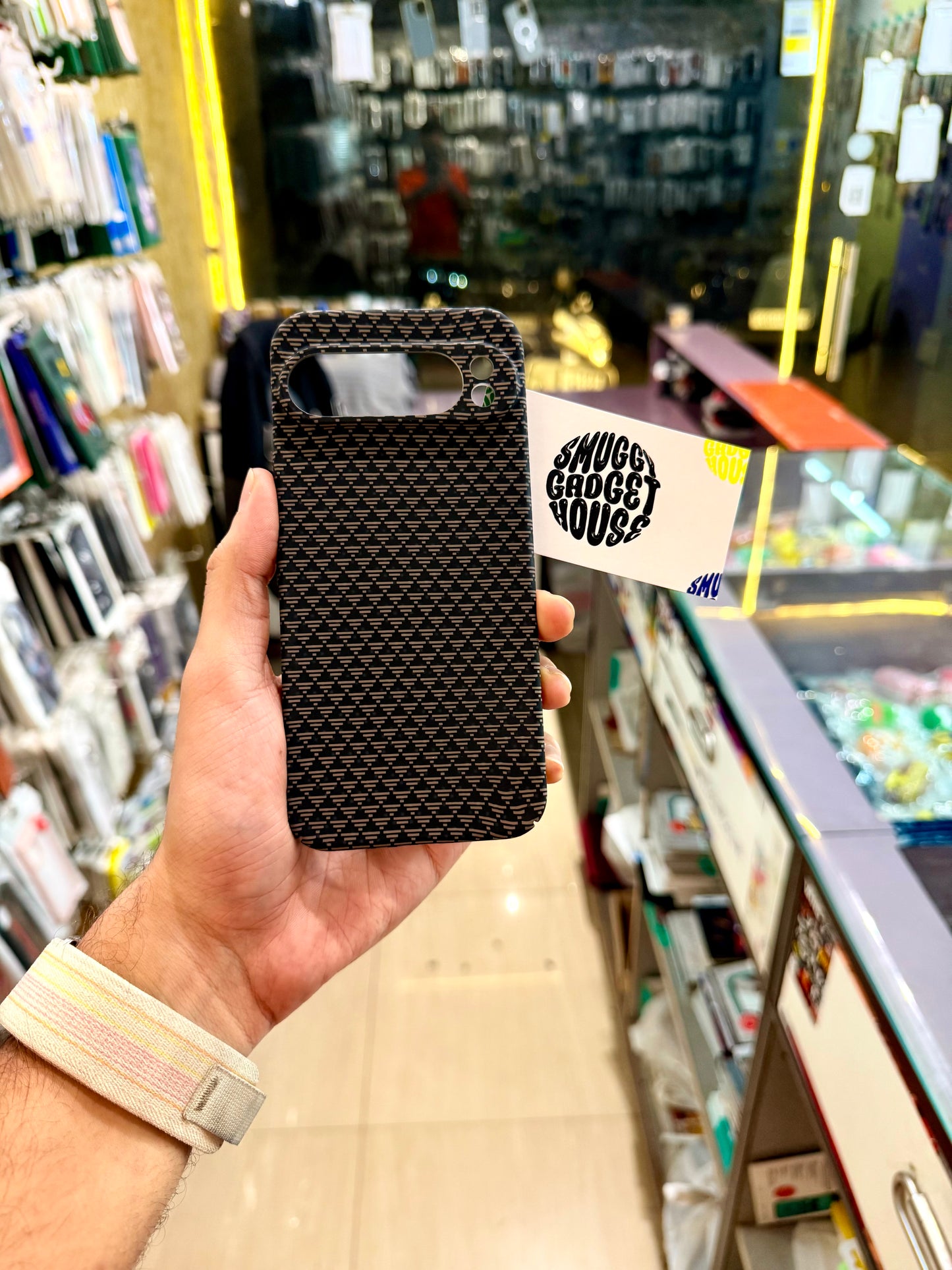 Black Pyramid Slim Textured case for Google Pixel