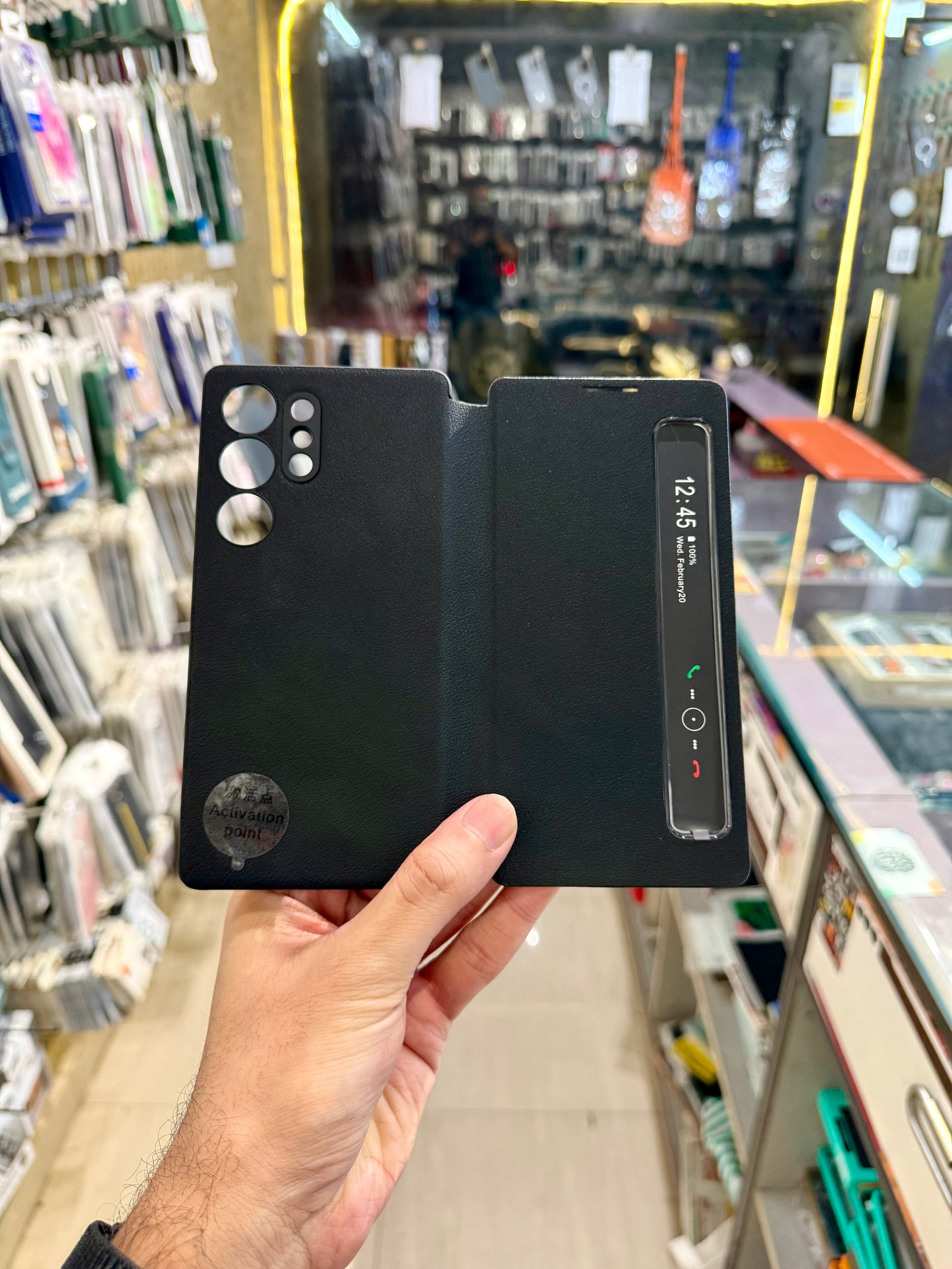 Smart View Leather Flip Case for SAM Galaxy