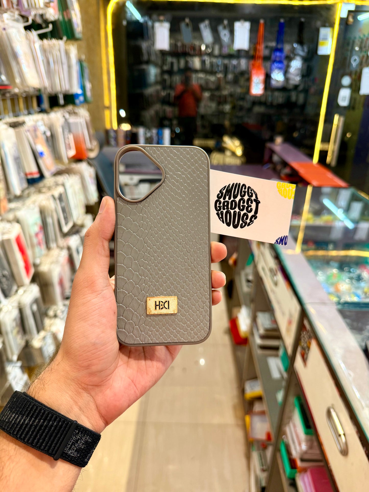 Slim Textured Leather Case for Iphone
