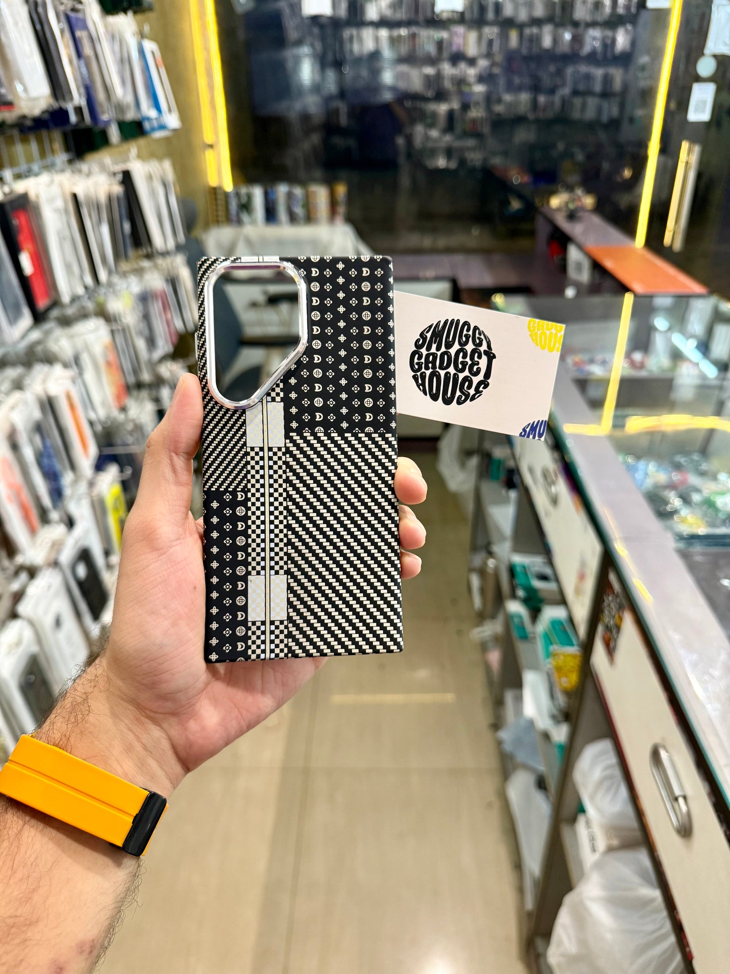 Black Moon Aramid Fibre MagSafe Case for SAM Galaxy