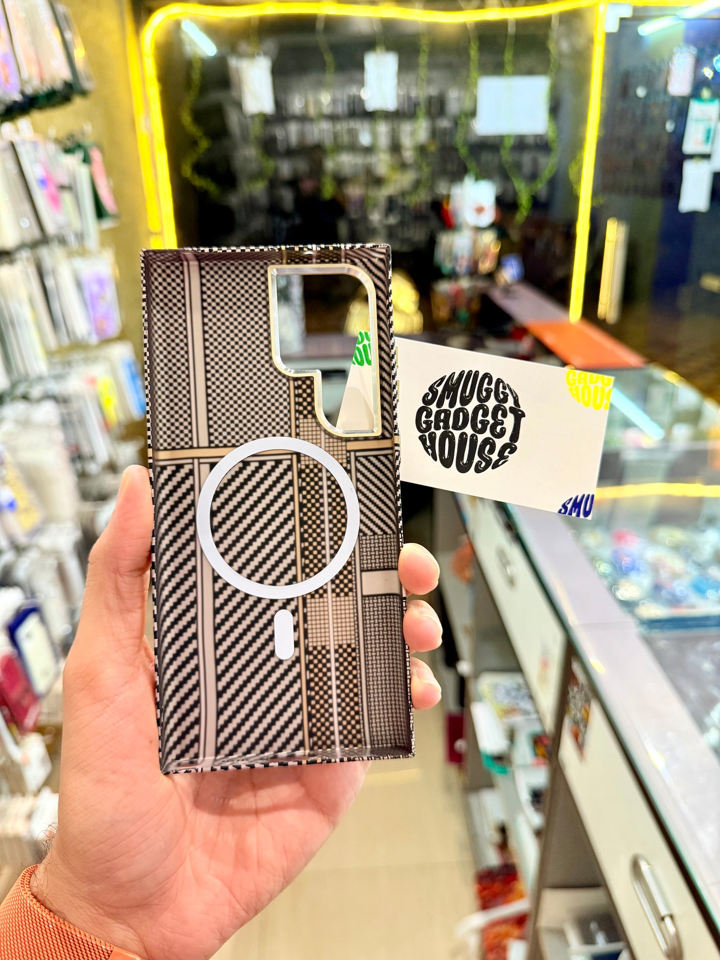 Carbon Fibre MagSafe Case for SAM Galaxy (Og)