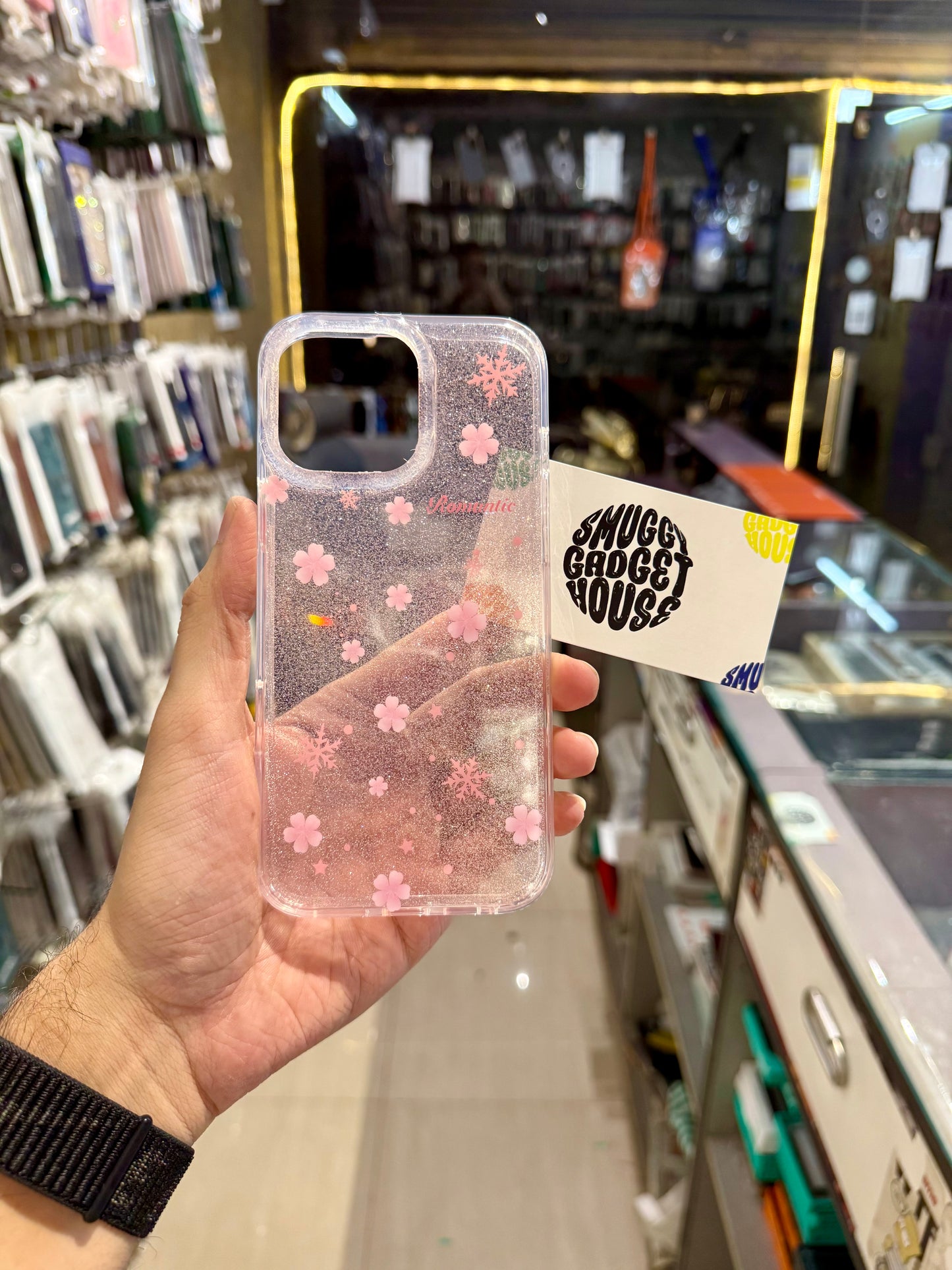 Cute Romantic Flower Case for Iphone (Pink)