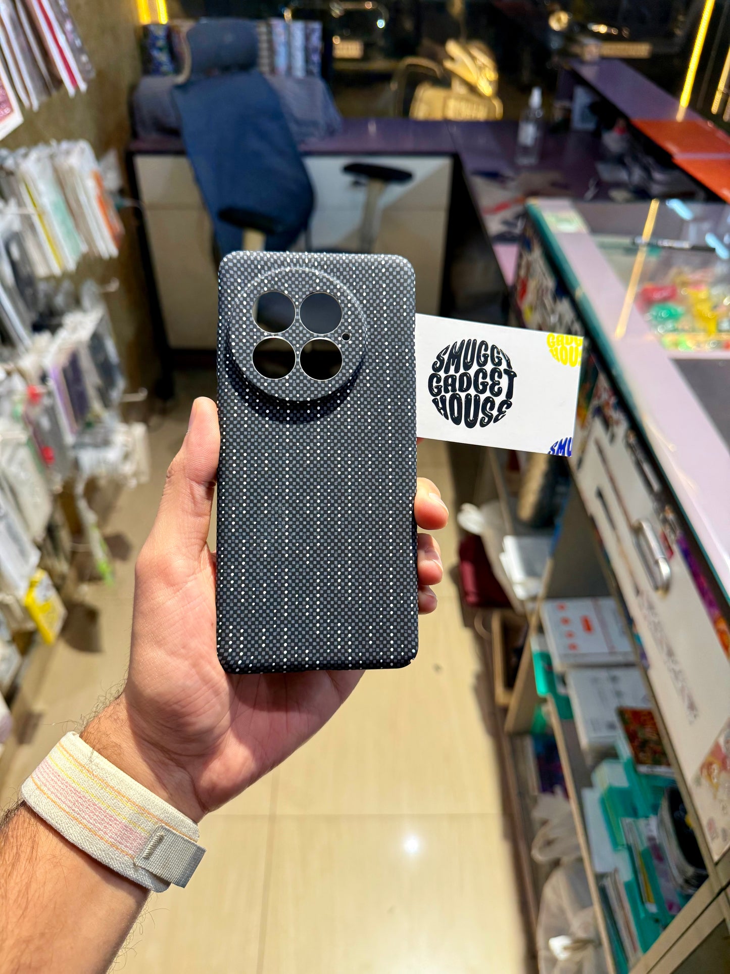 Black Starlight Slim Textured case for OnePlus