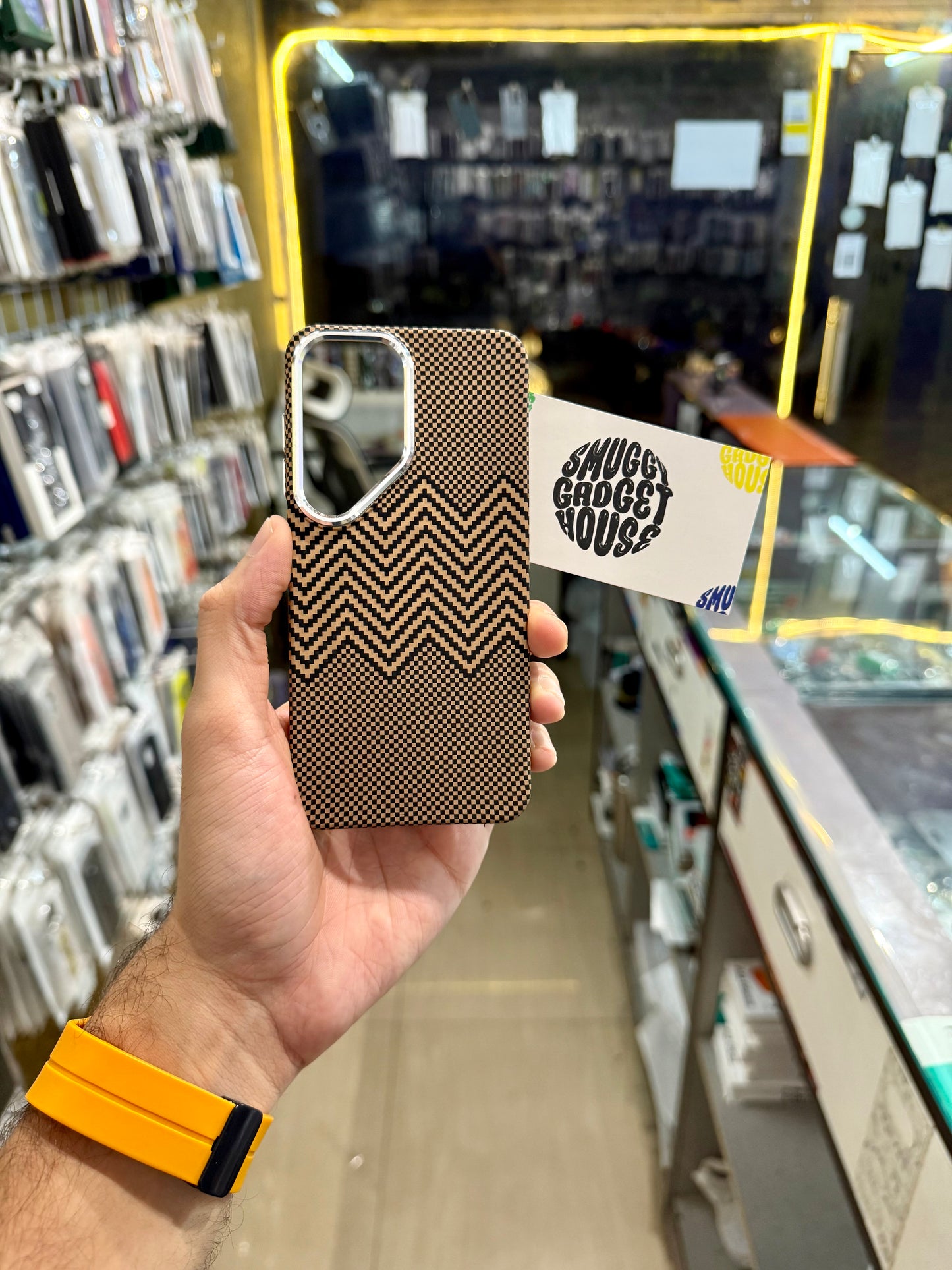 Aramid Gold Fibre MagSafe Case for SAM Galaxy