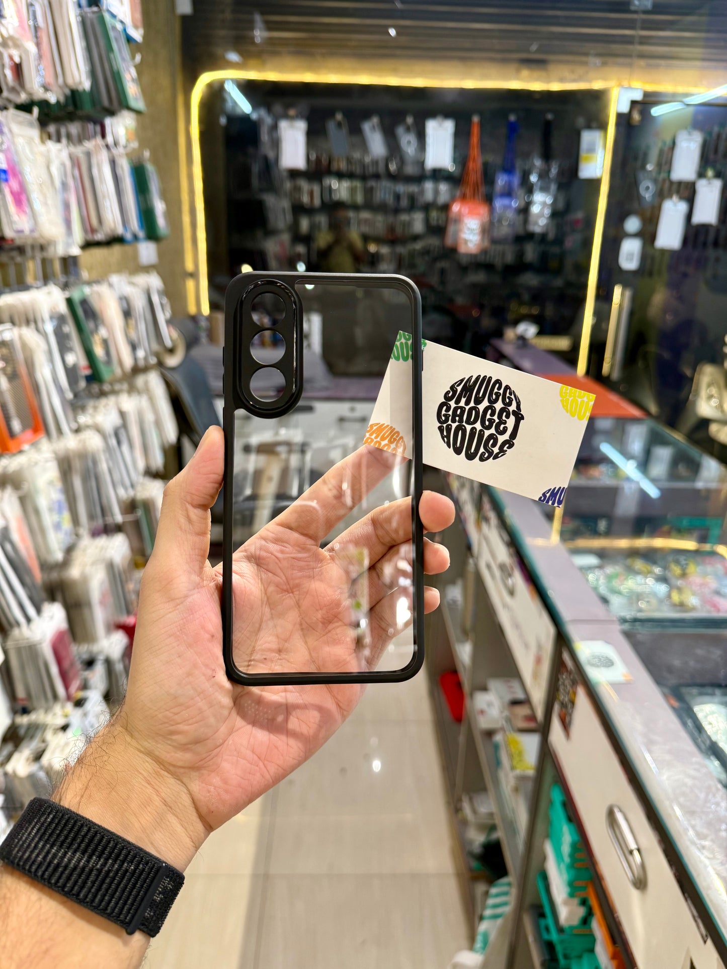 Black Border Anti Yellow Case for OnePlus (Camera Protection)