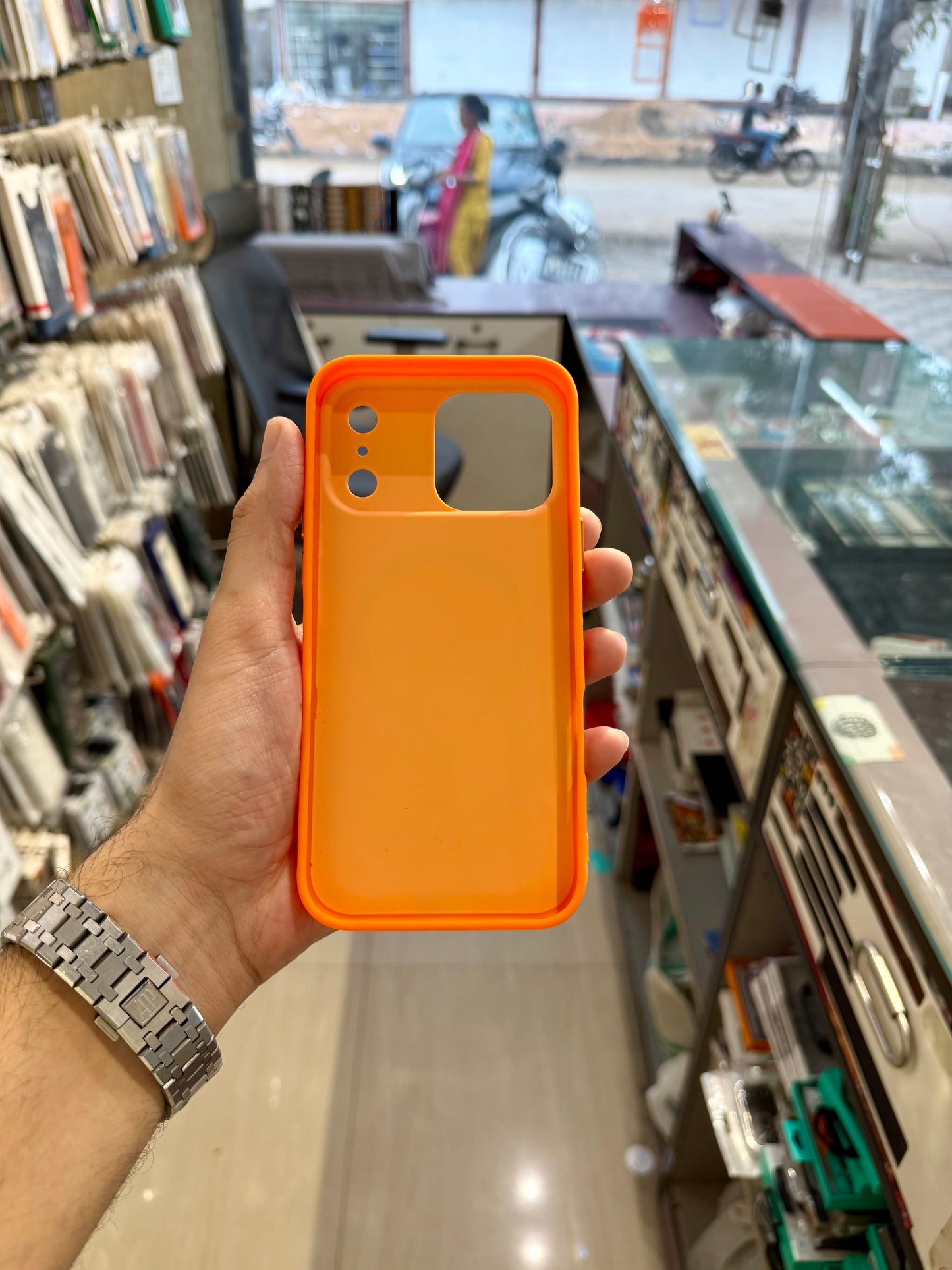 Cosmic Orange Matte MagSafe case for Iphone