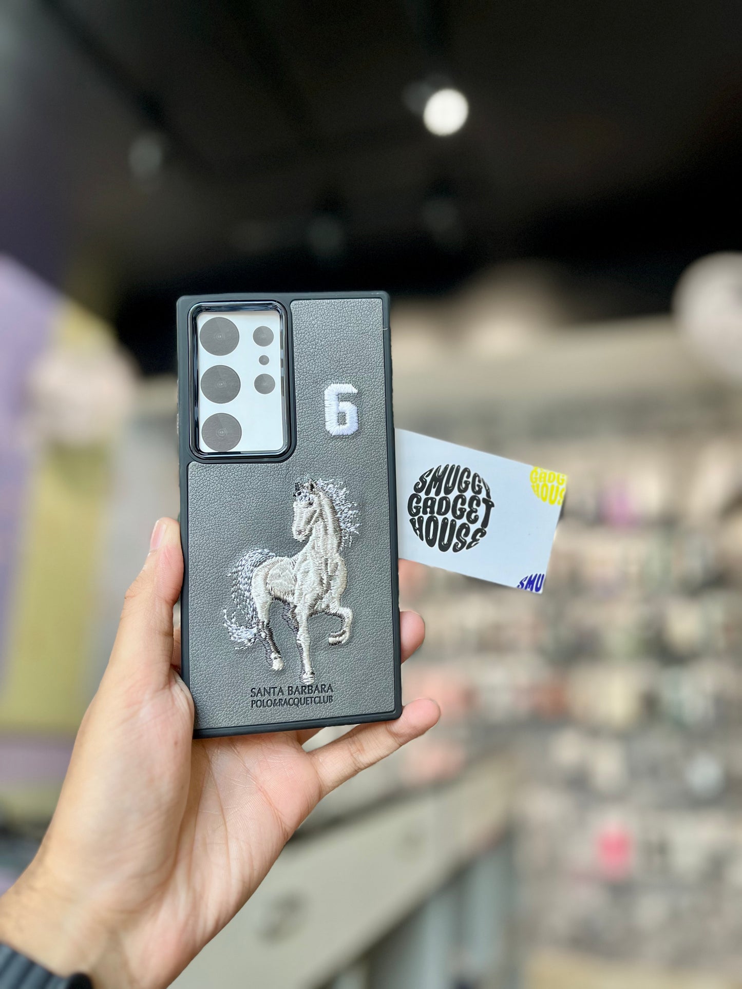 Grey Horse Limited Edition Embroidery Case for Samsungg Galaxy (No. 6)
