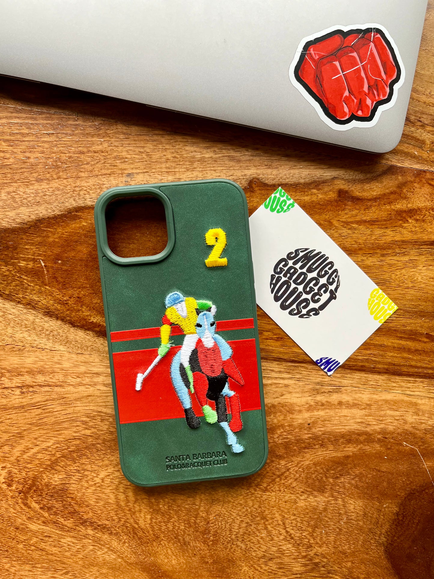 Green Polo Embroidery Case for Iphone (Number 2)