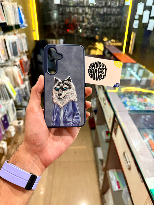 Nimmi Wolf Velvet Embroidery Case for SAM Galaxy