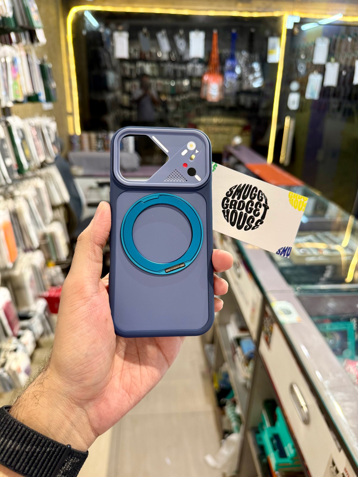 New 360 Rotating Metal Stand Case for Iphone