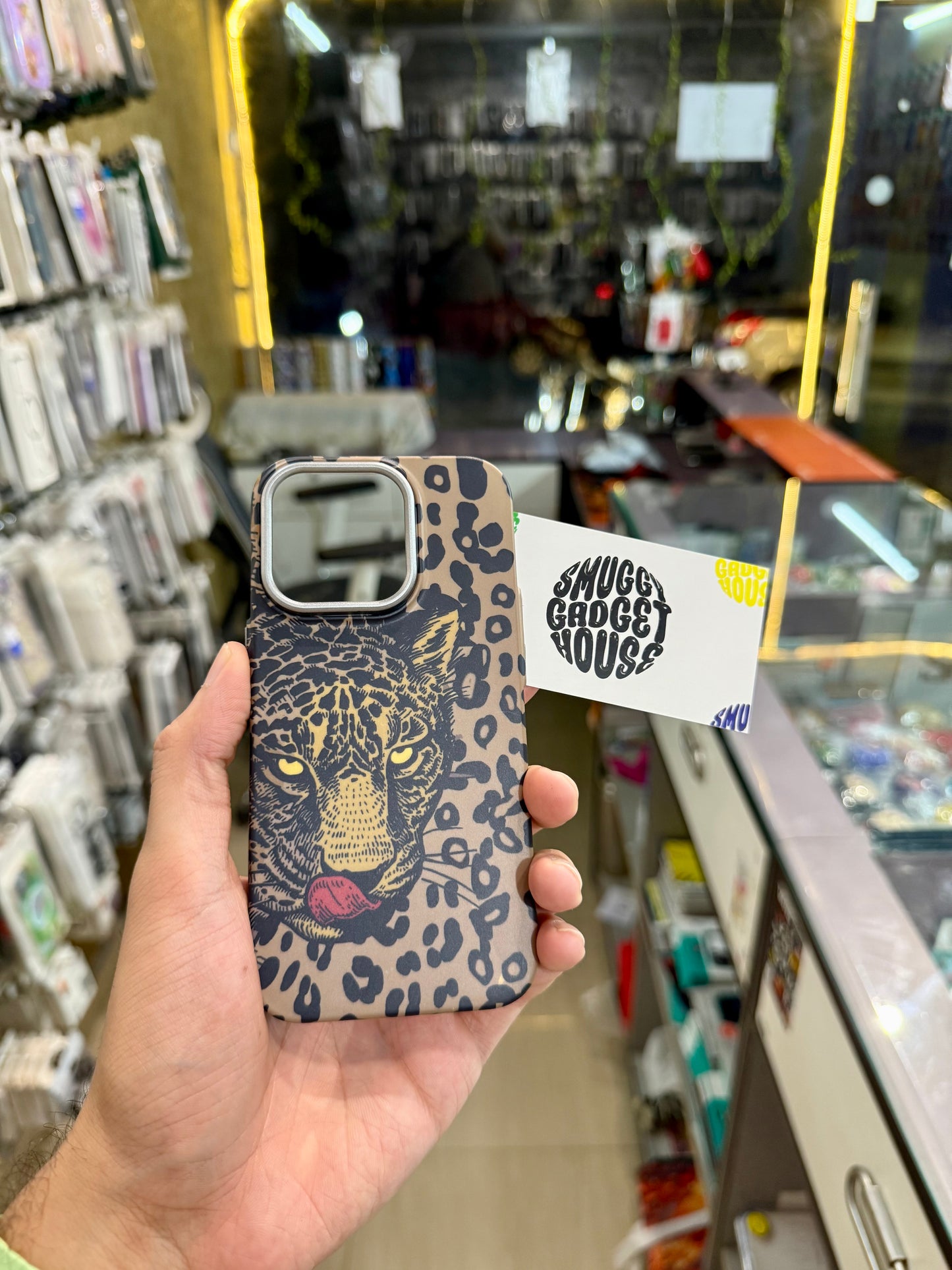 Slim Panther Case for IPhone (Brown)