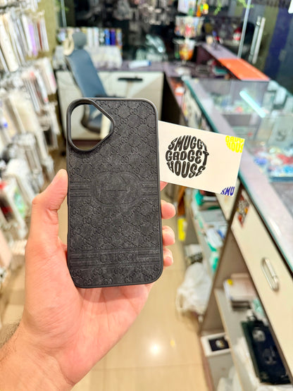 New Black Leather Case for Iphone