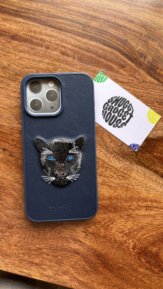 Panther Embroidery Case for Iphone