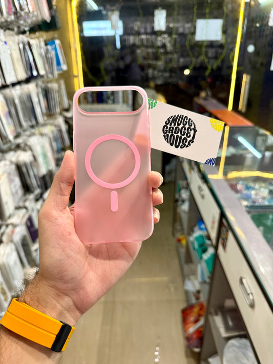 Baby Pink Paper Magsafe Case for Iphone (Slim)