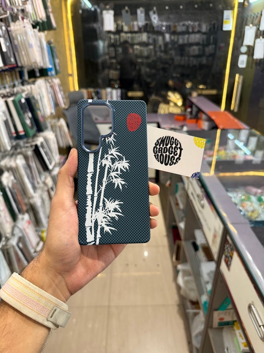 Blue Bamboo Aramid MagSafe Case for SAM Galaxy