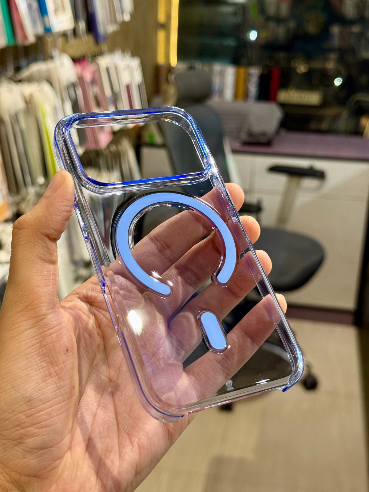 Glacier Blue Anti Yellow Magsafe Case for Iphone (Og)