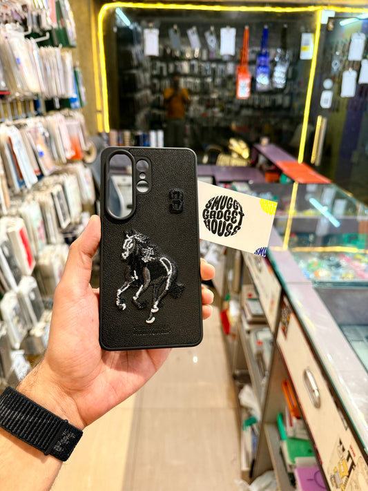 Black Horse Embroidery Case for SAM Galaxy