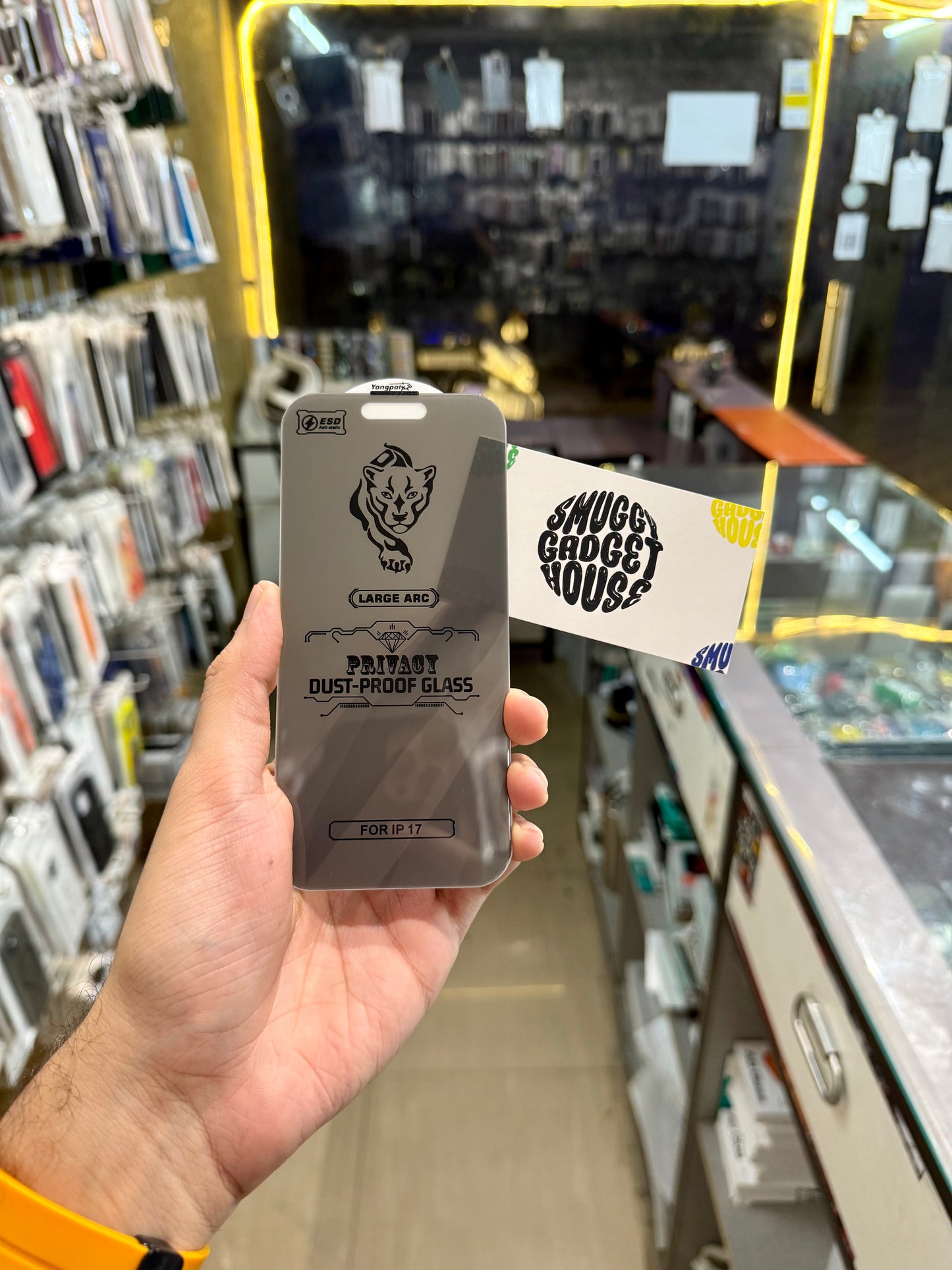 DustProof Privacy Tempered Glass Guard for Iphone (Borderless)