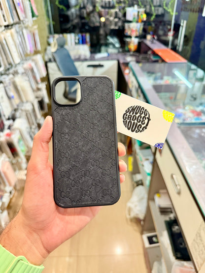 New Black Leather Case for Iphone