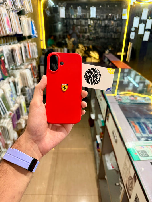 Red Ferrari Silicone Case for Iphone (Cars)