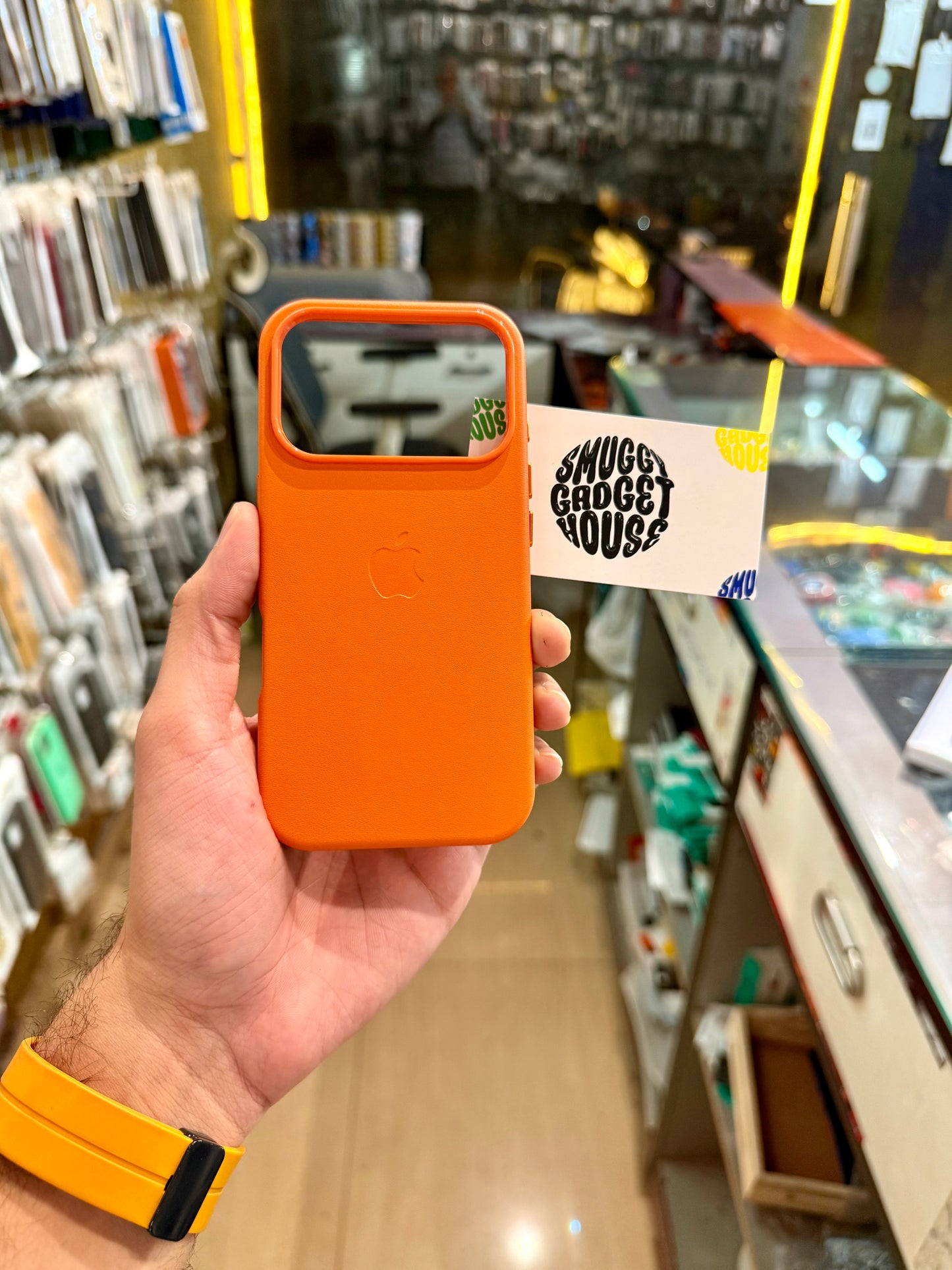 Og Leather Magsafe Case for Iphone (with Animation PopUp)