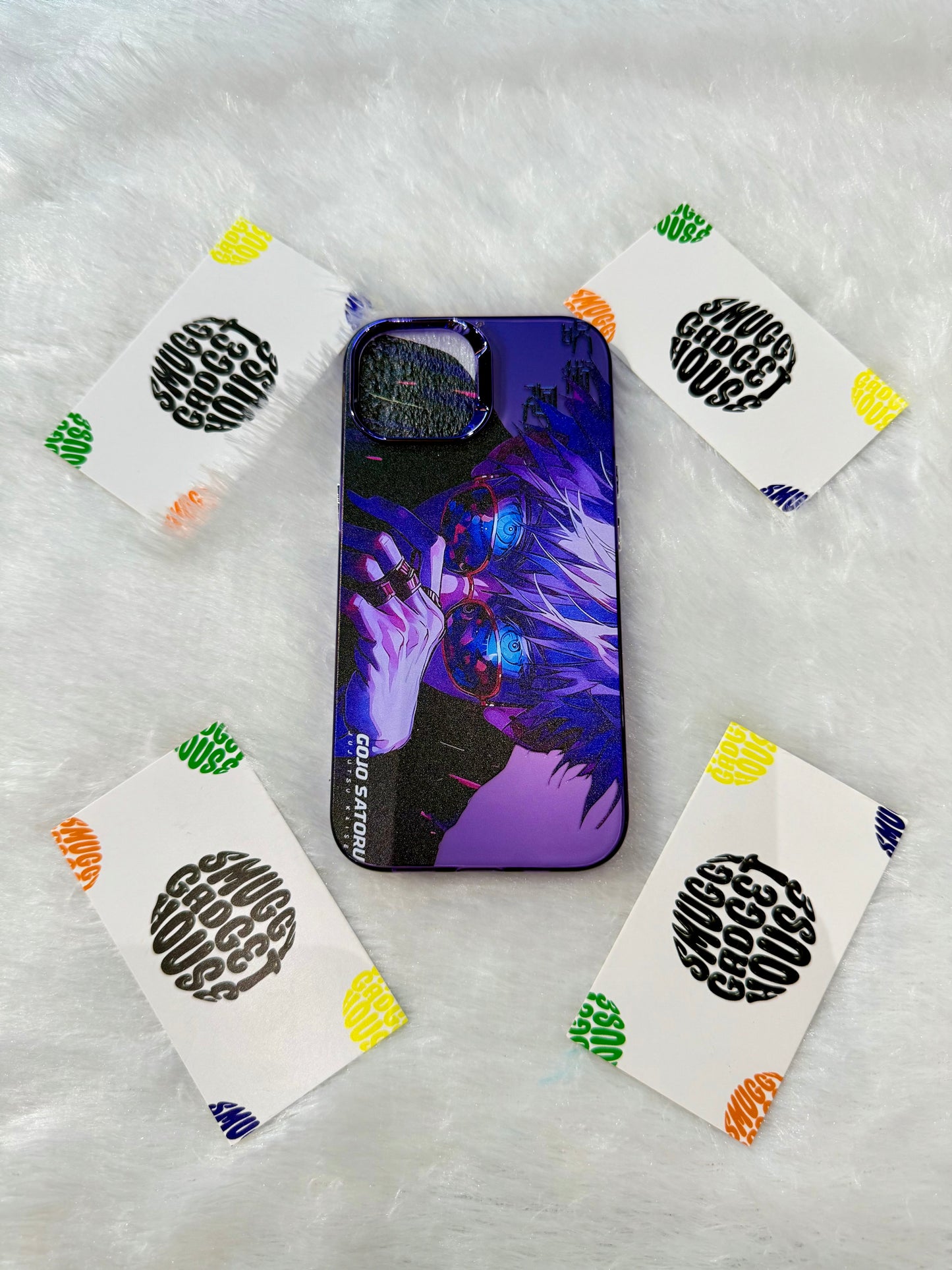 Purple Gojo Satoru Anime Case for IPhone (LE)