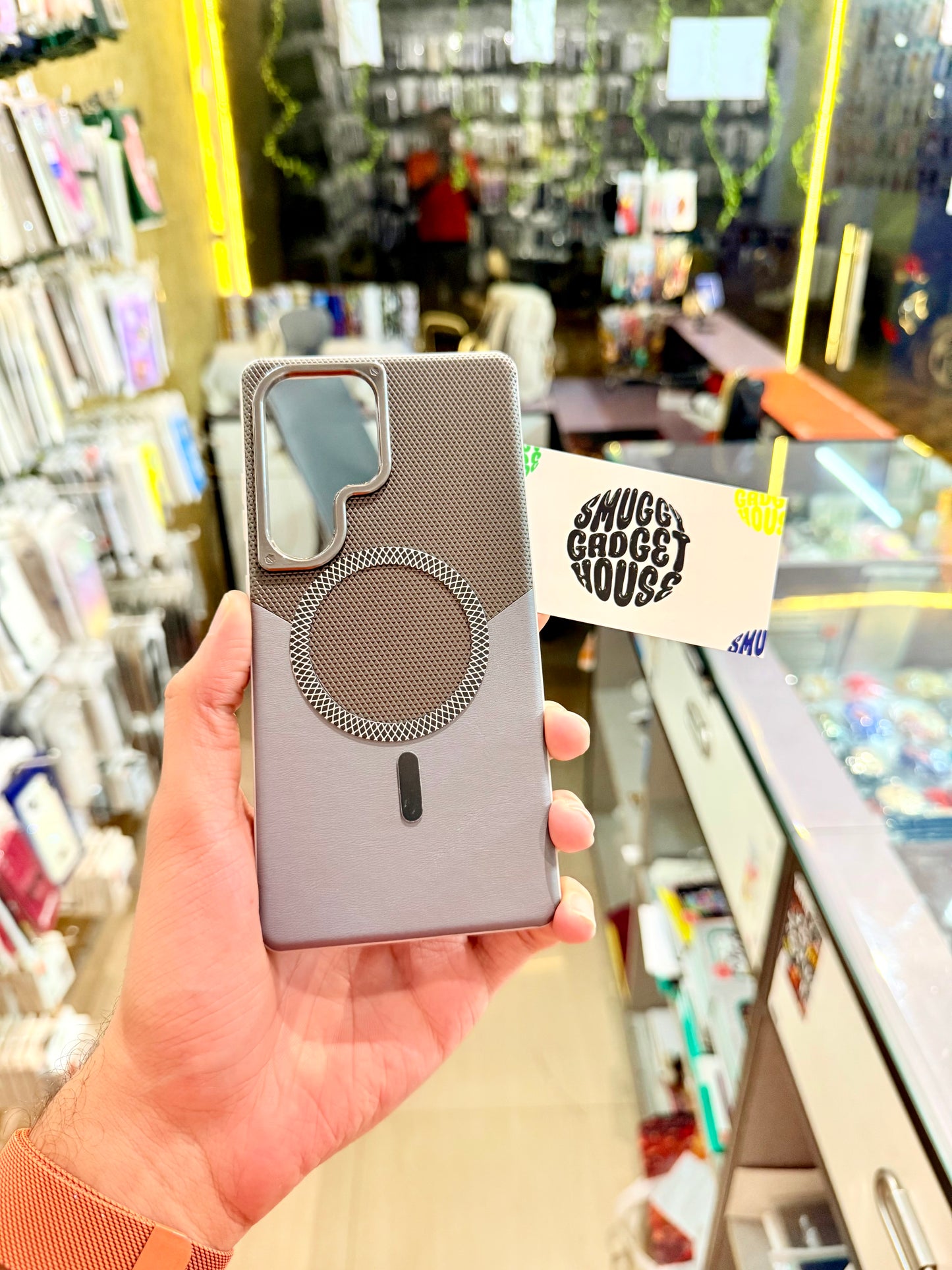 Leather Magsafe Case for SAM Galaxy