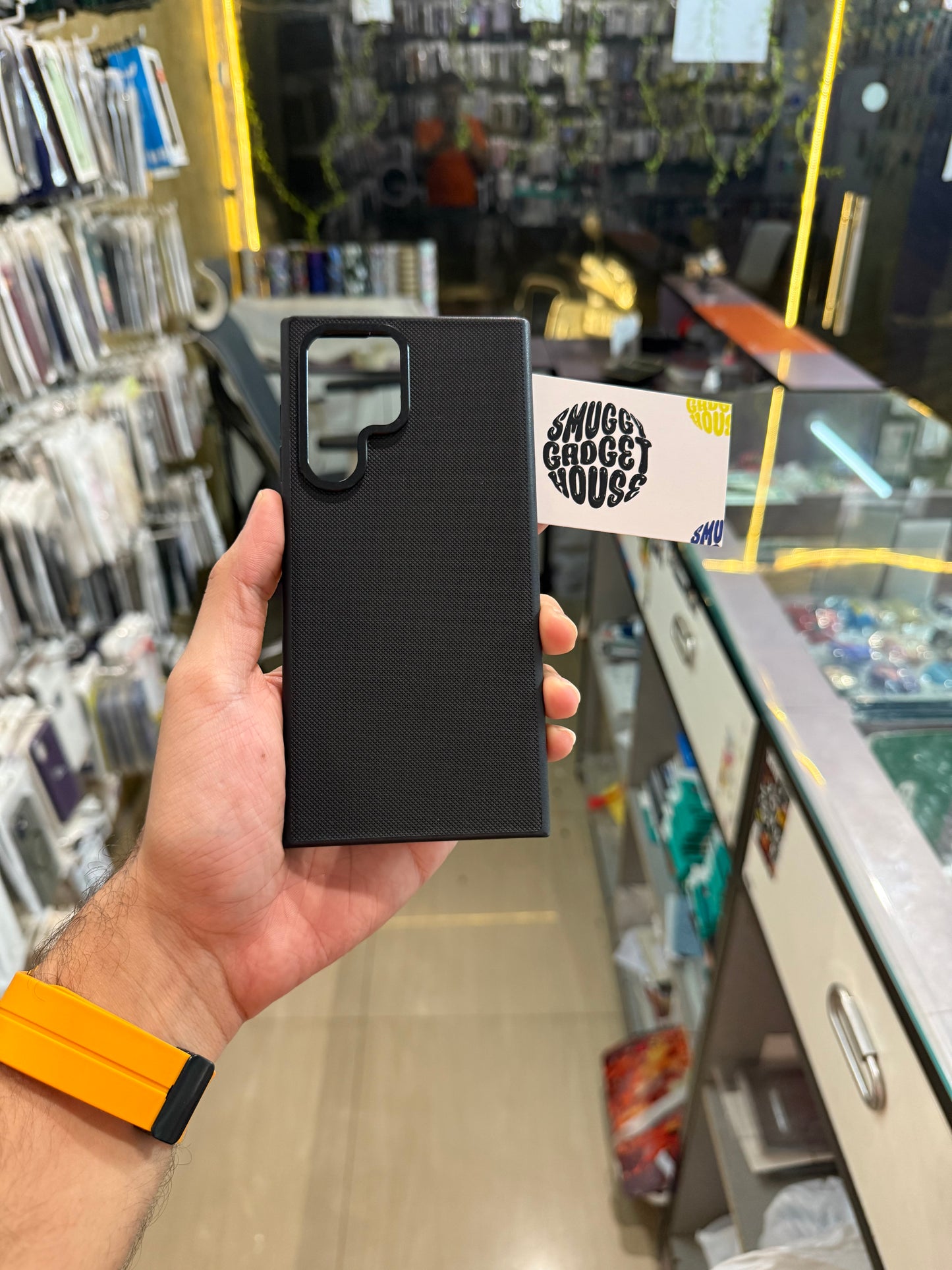 Classic Black Leather Case for SAM Galaxy