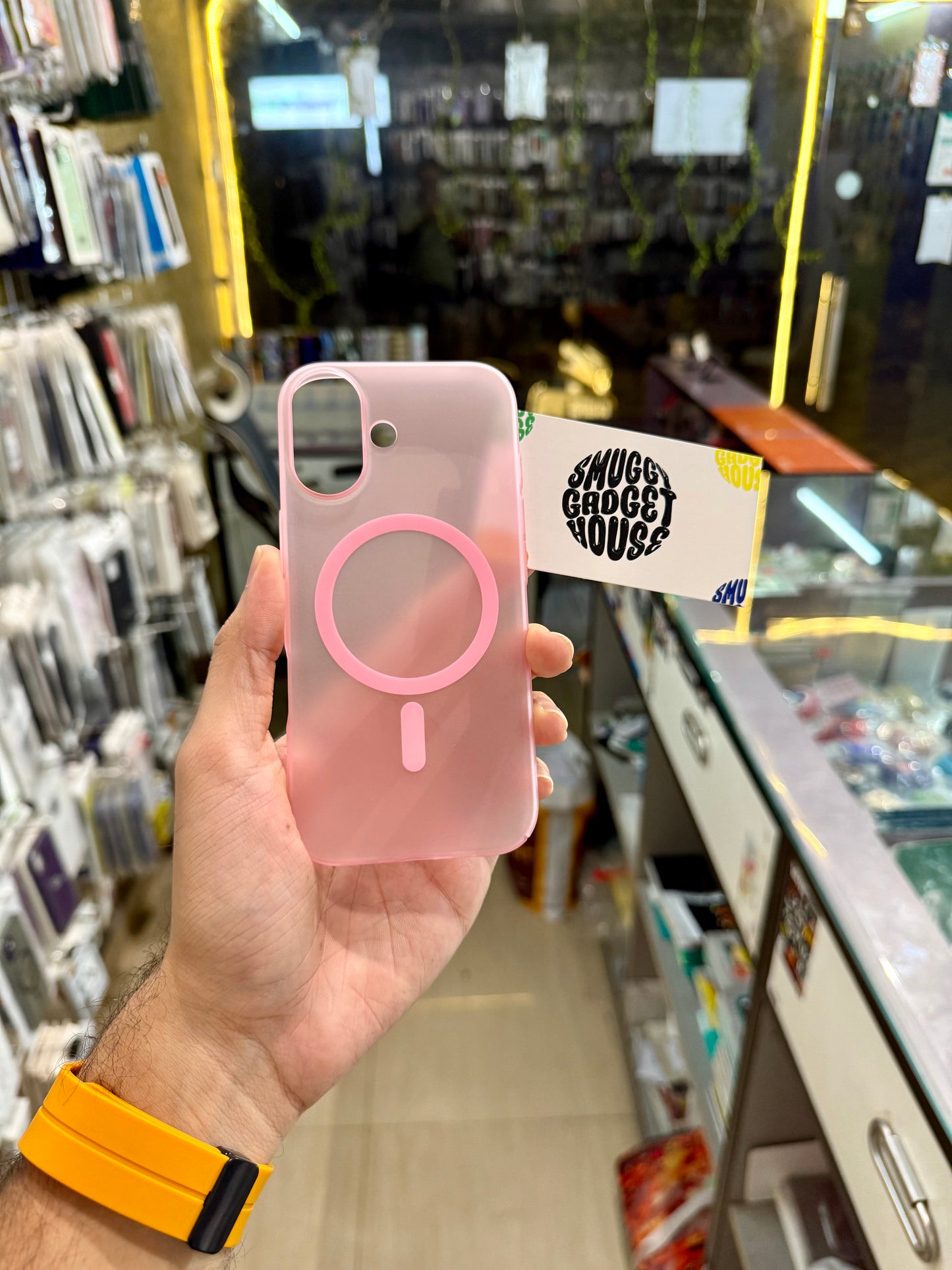 Baby Pink Paper Magsafe Case for Iphone (Slim)