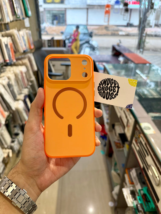 Cosmic Orange Matte MagSafe case for Iphone