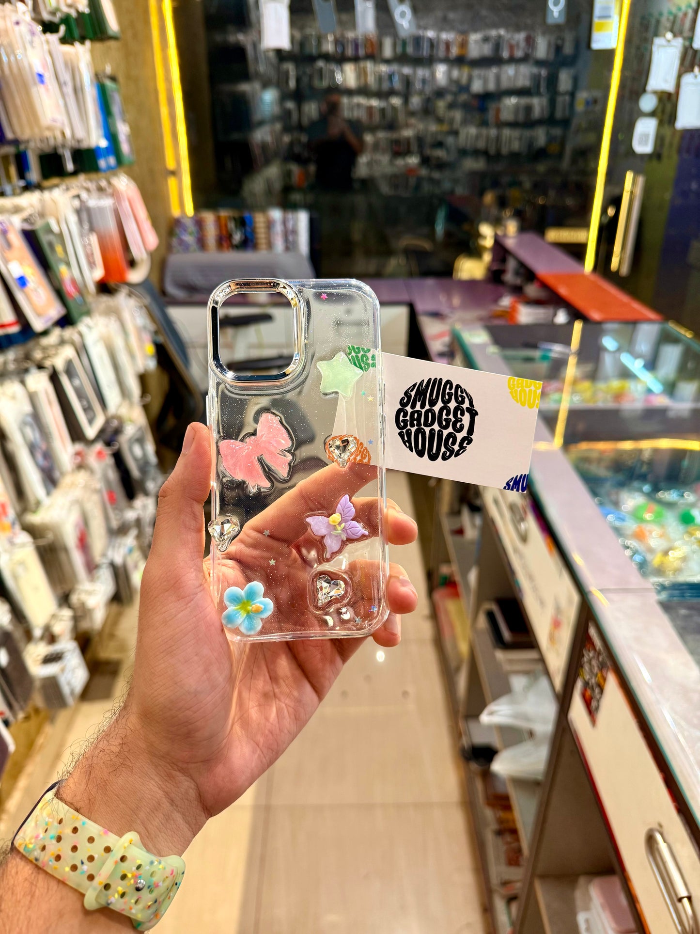 Transparent Bow Case for Iphone (Cute)