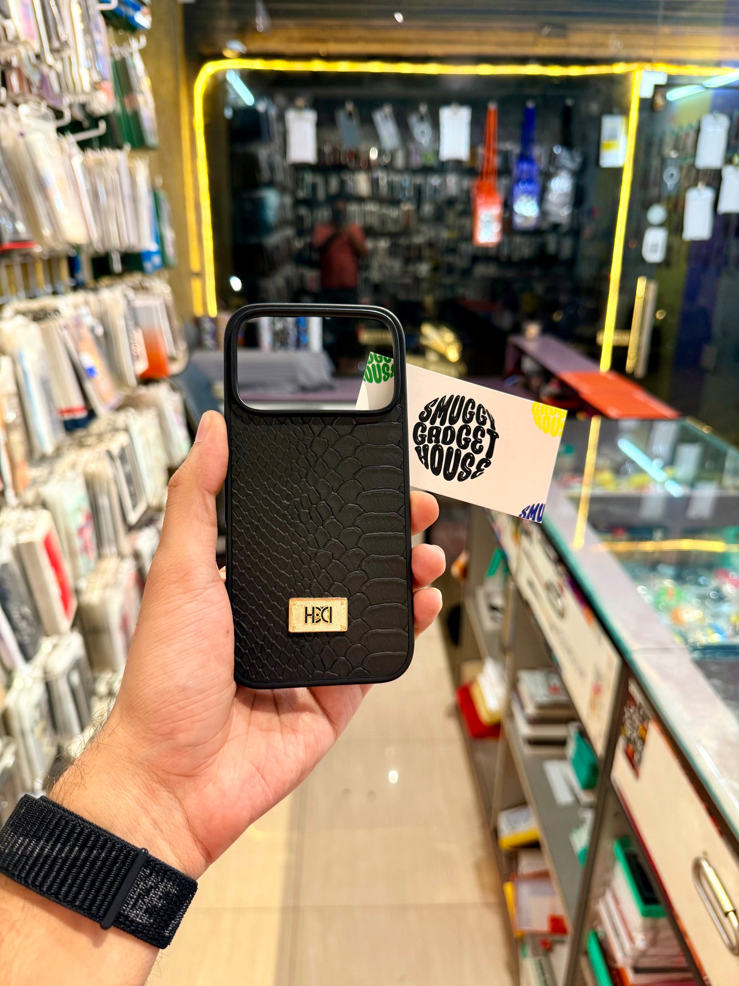 Slim Textured Leather Case for Iphone