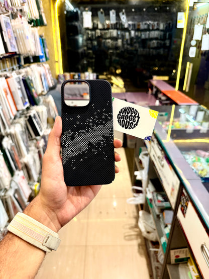 Black Starlight Slim Textured case for Iphone