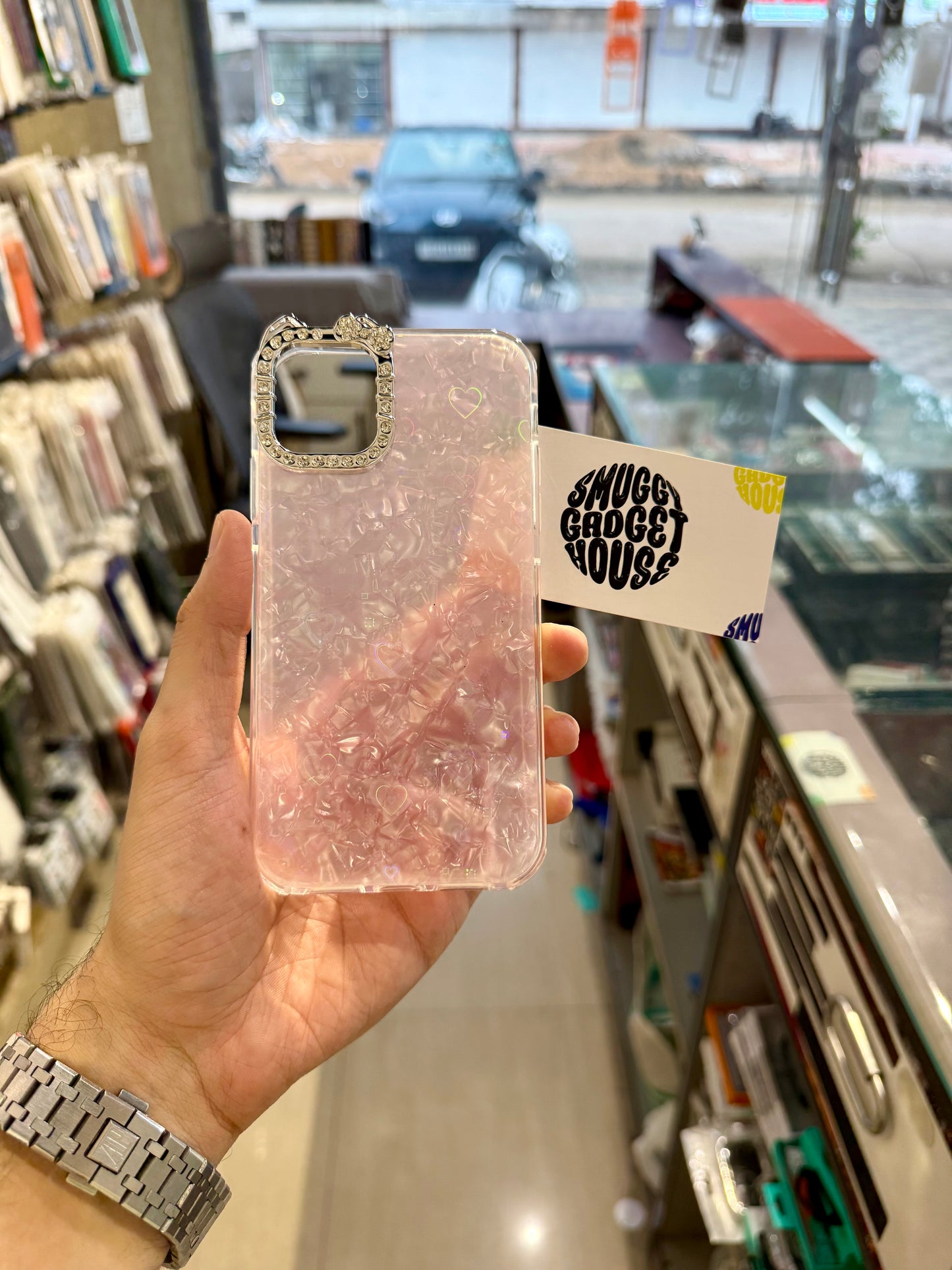 Heart Case for Iphone (Diamond Camera Bump)