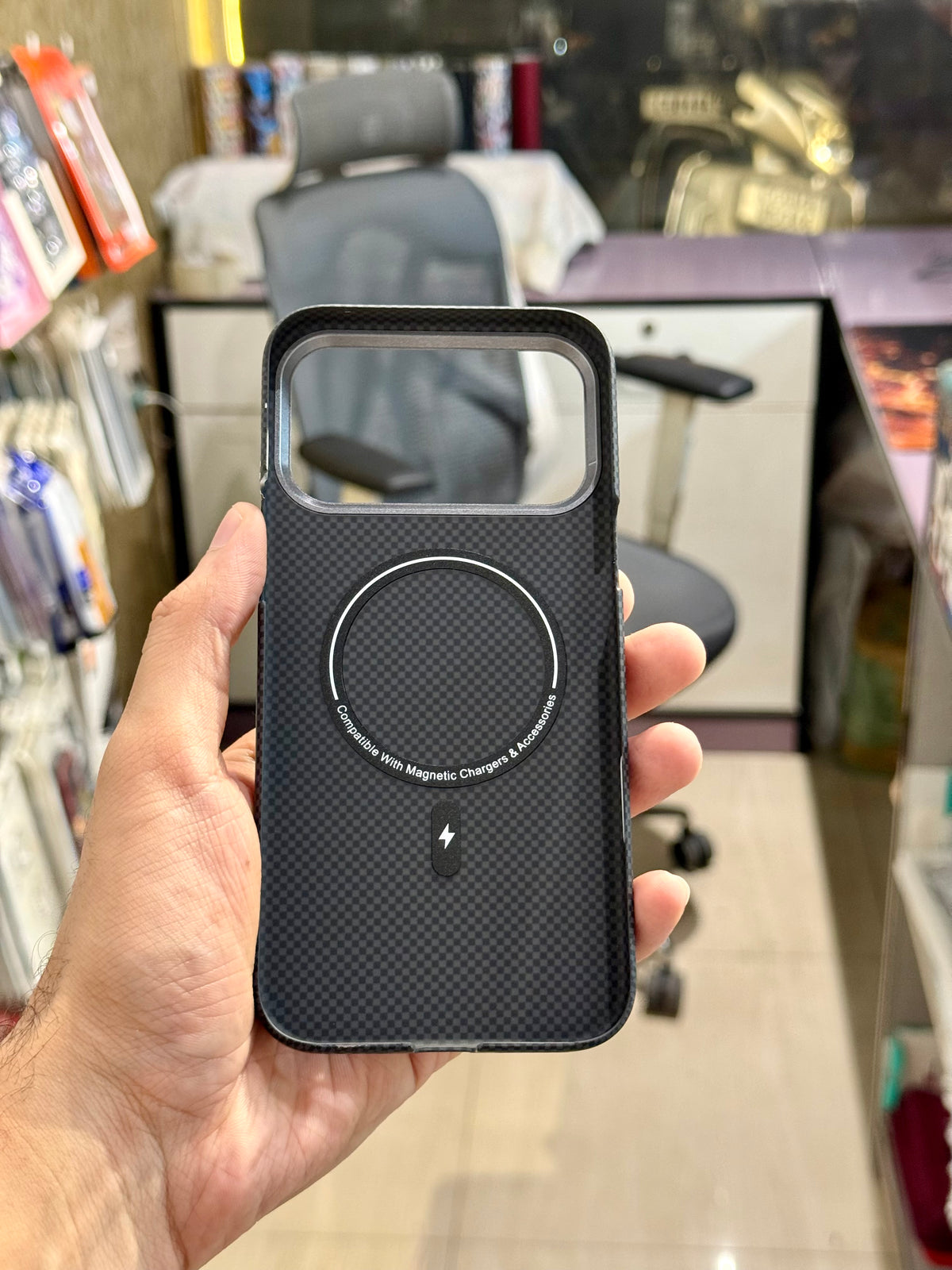 Njyony AI Kevlar Magsafe Case for Iphone (Camera Control Button)