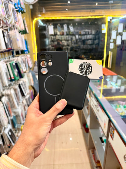 Silicone MagSafe Wallet Case for SAM Galaxy