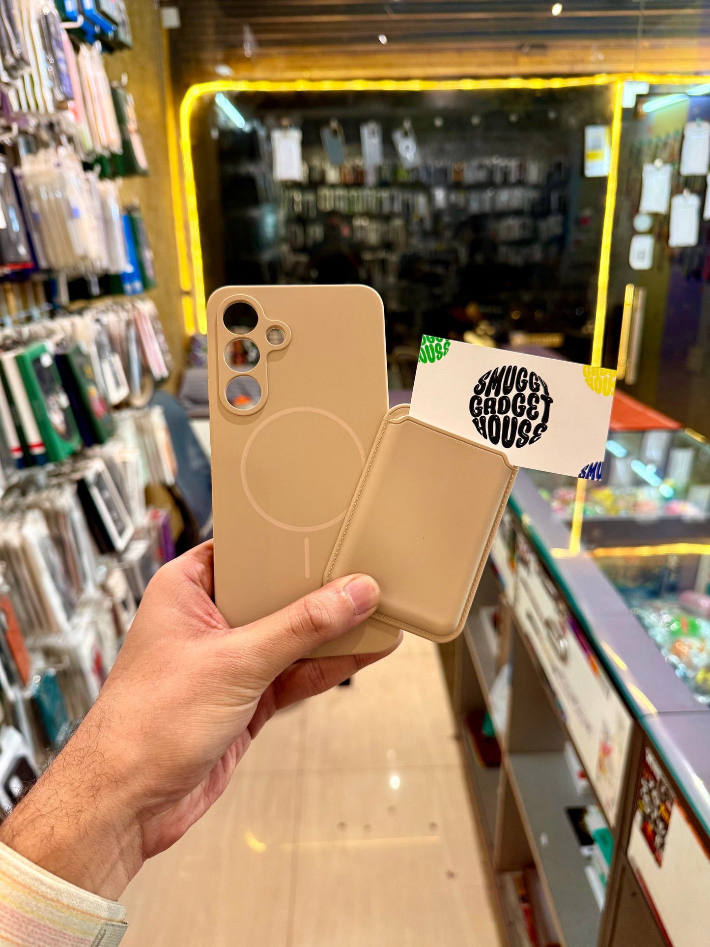 Silicone MagSafe Wallet Case for SAM Galaxy