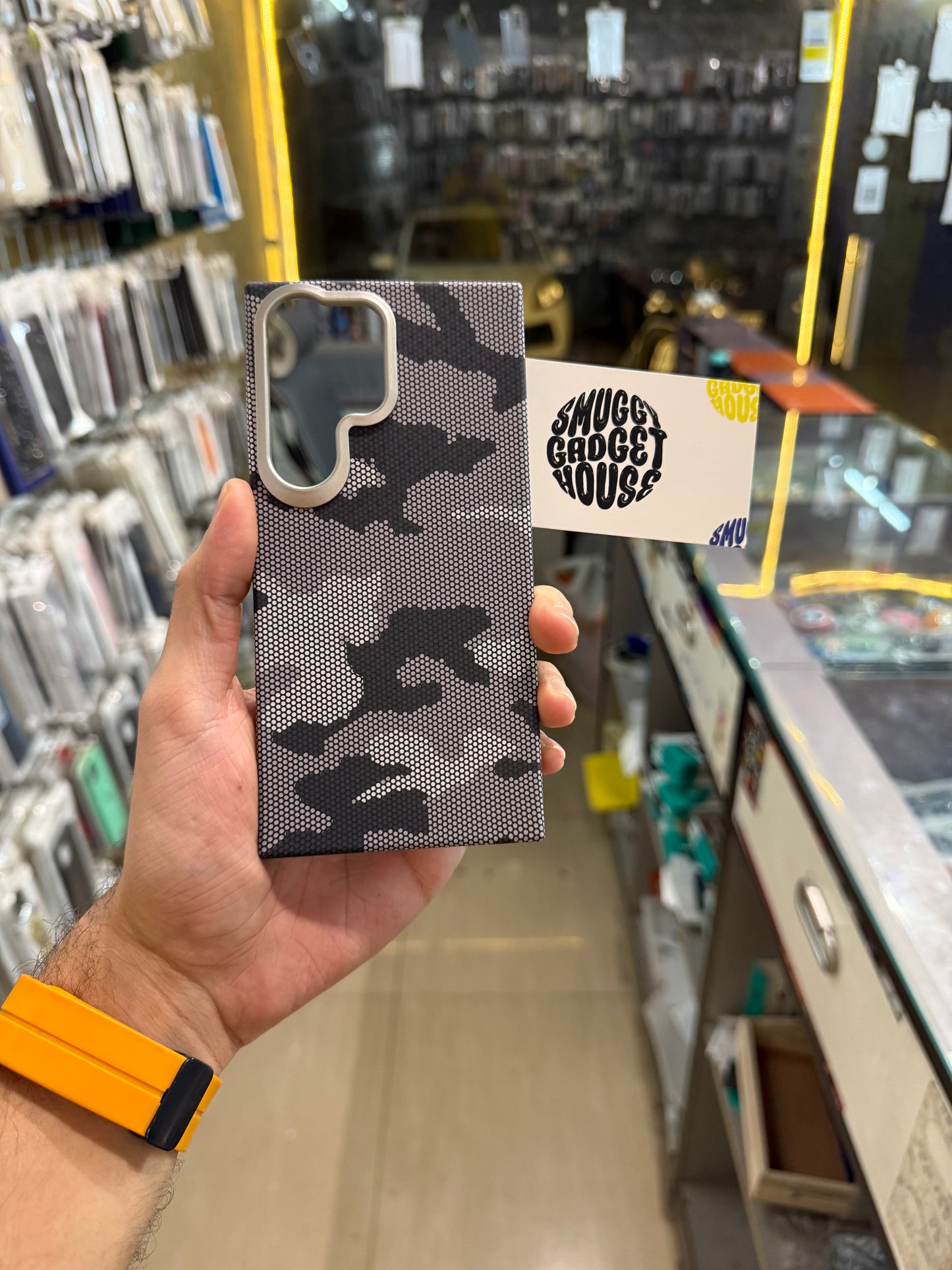 Honeycomb Aramid Fibre MagSafe Case for SAM Galaxy (Side Cut)