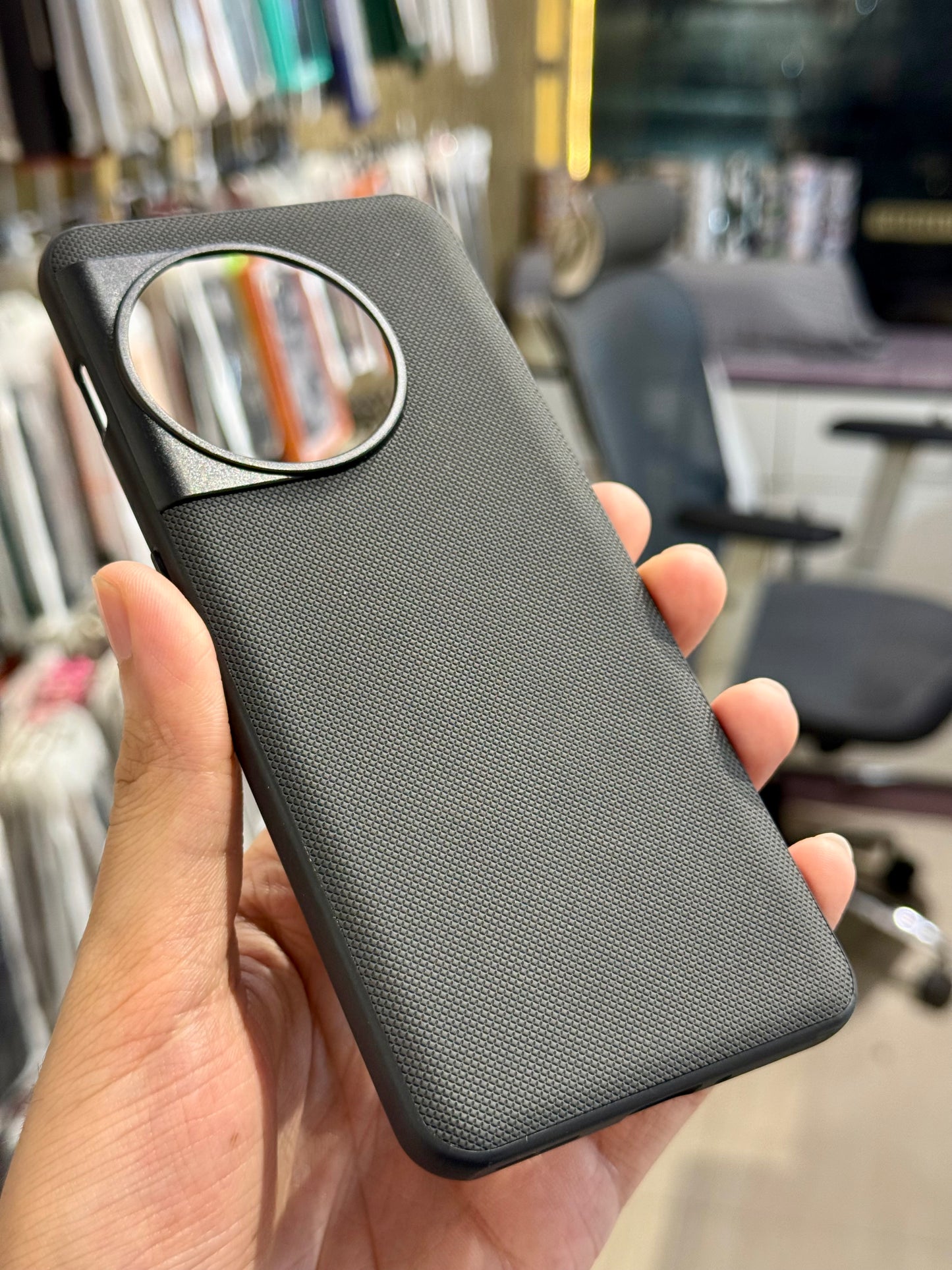 Classic Black Leather Case for OnePlus