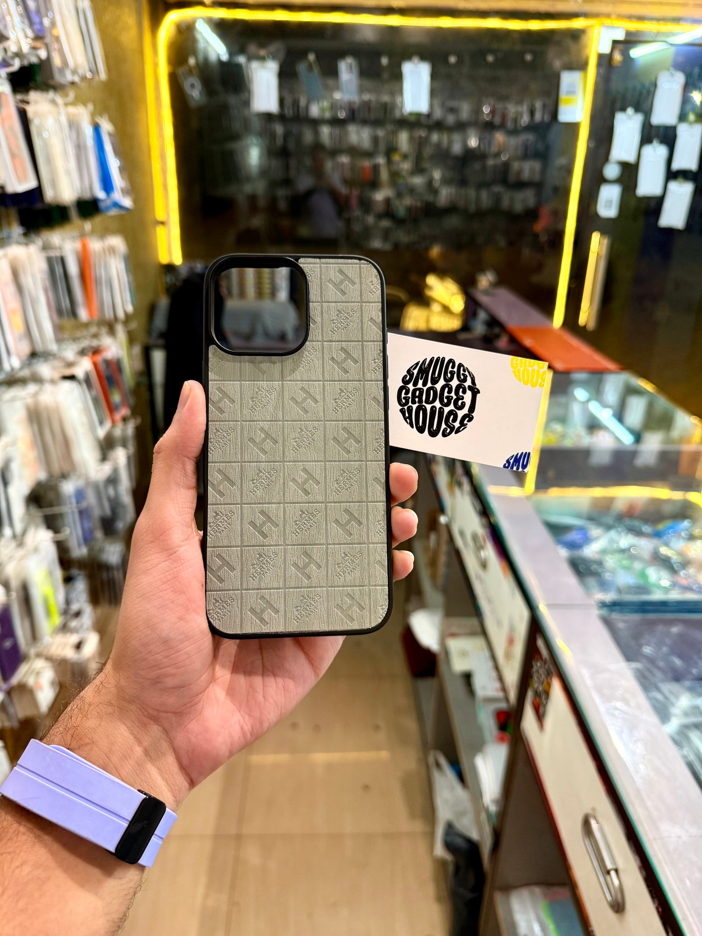 Hermes Textured Case for Iphone