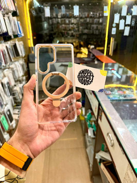 Transparent Metal Stand Case for SAM Galaxy