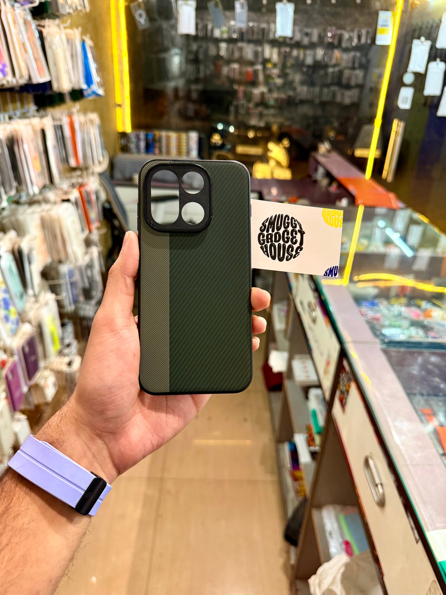 Bottle Green Slim Textured case for OnePlus