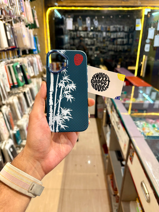 Blue Bamboo Aramid MagSafe Case for Iphone